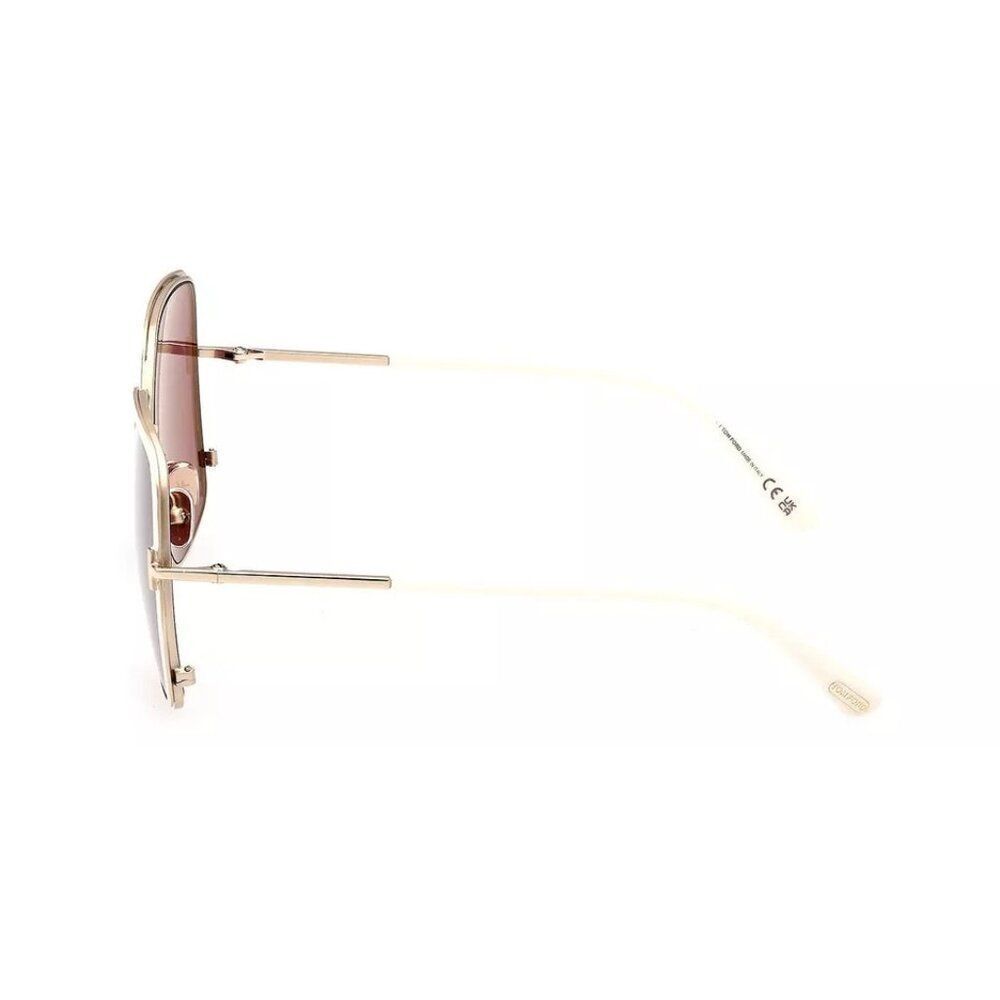 New Authentic Tom Ford Brianna FT100615 327-60 Butterfly Sunglasses - Picture 2 of 3